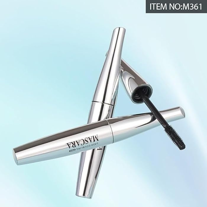 Doubling Mascara – Volumizing, Incredible Length in 2 Coats – Long-Stay, Zero Clumps, Hypoallergenic (Black) - Image 5